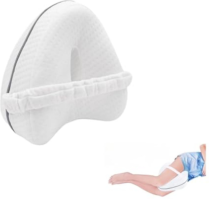 ledytdggu Coussin orthopédique pour genoux, soulage les maux de dos, mousse à mémoire de forme ergonomique, housses amovibles, coussin de positionnement latéral ergonomique en mousse à mémoire de