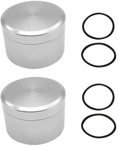 Tragbar Pill Box, 2PCS Versiegelungsbox Pillendose Metall Edelstahl Wasserdichte Geruchsdichte Box Dose Tablettenbox Kleine Pillendose Mini Portable Box Teedosen Kaffeedose Für Familie Büro Draussen