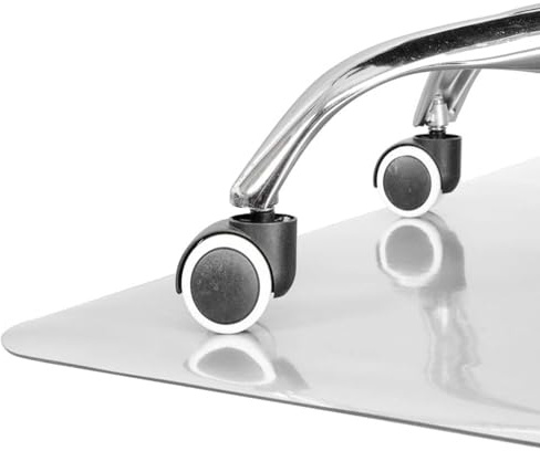 Clear Stuhlmatte für Harte Böden 1mm, Anti-Rutsch Bodenschutzmatte für Bürostuhl 30~240cm, Transparente PVC-Fußmatte für Schreibtisch Küche und Wohnzimmer(150cm x 150cm)