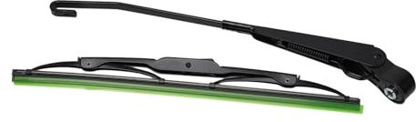 Scheibenwischermotor 1x 12V Scheibenwischermotor Wischerarm Mit Wischerblättern Fischerboot Für Caravan Traktor Autozubehör Elektrowerkzeug Wischergestänge(Wiper)