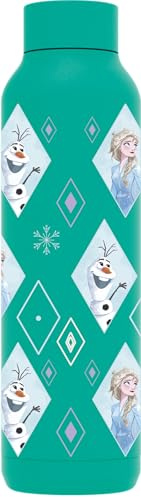 QUOKKA SOLID X DISNEY | BOTELLA TÉRMICA DE ACERO INOXIDABLE DOBLE PARED | FROZEN DIAMOND