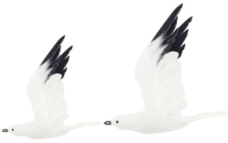 HOLIDYOYO 2 Lebensechte Möwendekorationen Für Und Garten Vogeldekorationen Im Mediterranen Stil