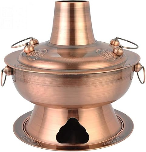 Faitout chauffant en charbon de cuivre – Authentique casserole à vapeur traditionnelle chinoise pour la cuisine et la restauration