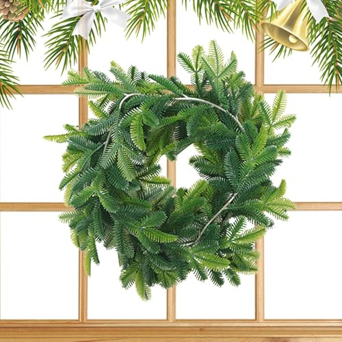 Pine Garland, Decorative – Artificial Pine and Cypress Vines with Realistic Texture | for Porch Fireplace Farmhouse Home Shelf Stairs