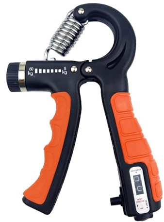 Macchina per prove di trazione, Dinamometro Da 4 Pezzi, Dispositivo Di Forza Presa Regolabile 5-60 Kg Per Rafforzare L'allenamento Muscolare 'avambraccio Con Le Che Tremano La Mano(Orange)