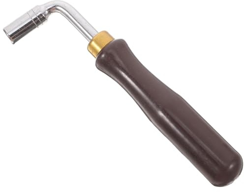 Dulcimer Tonstimmschlüssel 402 401 für Präzise Stimmung, Ergonomisch | Edelstahl und Kunststoff, Tragbar und Leicht Bedienbar, Braune Ausführung für Hackbrettzubehör