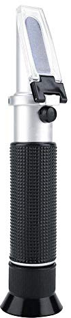 ASHATA De Mano 0-100% 19cm Refractómetro de salinidad Salinómetro Medidor de concentración de Sal de Agua de mar Medidor