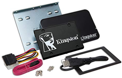 Kingston KC600 SSD SKC600B/1024G Internal SSD 2.5, SATA Rev 3.0, 3D TLC, XTS-AES 256-bit encryption - With upgrade kit