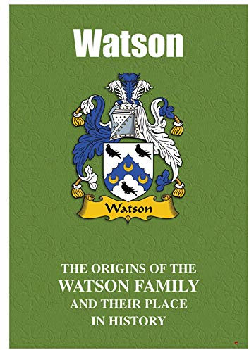 I LUV LTD Watson Anglais Nom de Famille Livret D'histoire avec de Brefs Faits Historiques
