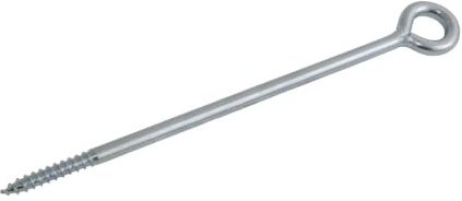 GeZu Impex Boulon à oeil 450 mm | Galvanisé Boulons à anneau à œil à tige à vis Fermée Robuste