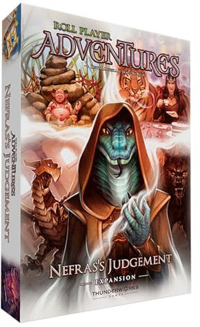 Thunderworks Games Roll Player Adventures: Nefras's Judgement Expansion – Thunderworks, Erweiterungspack, Erzählspiel, ab 14 Jahren, 1–4 Spieler, 90–150 Minuten