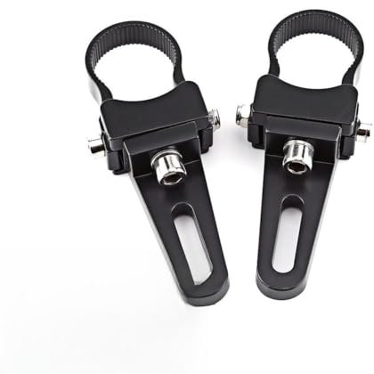 Abrazadera de soporte de tubo, tubo de aluminio de 1 -3 Soporte de montaje de barra toro/antivuelco Abrazaderas de soporte Soporte LED Luz de trabajo todoterreno para camión de automóvil(1inch)