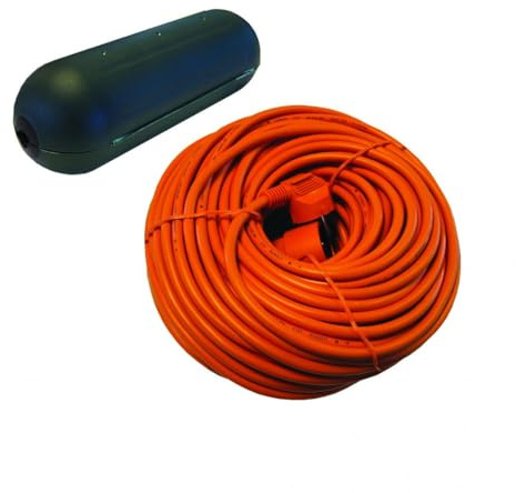 20m Kabelschutzgehäuse wasserdicht + Verlängerungskabel orange