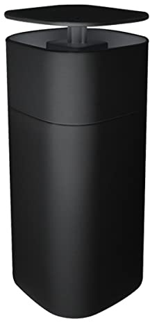 FERCAISH Push Down Liquid Dispenser, Hand Press Detergent Box Travel Cosmetics Dispenser Bottle - Lockable Pump Dispenser Bottle for Nail Polish Remover, Alcohol or Other Liquids (Black)