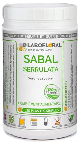 Sabal serrulata Labofloral 1000 gélules dosées à 250 mg - Complément alimentaire - Prostate - Fabriqué en france