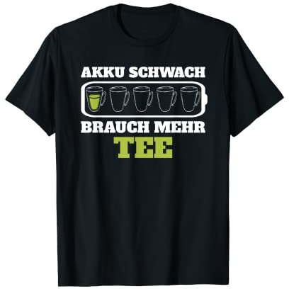 Batterie Faible Personnalisé Plus Thé Cadeau Tasses Tasse à thé T-Shirt