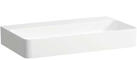 LAUFEN VAL Aufsatzwaschtisch, ohne Hahnloch, ohne Überlauf, US geschl. 750x420mm, H8162857571121, Farbe: weiß matt