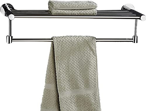 MKUFT Handtuchhalter, Badetuchhalter, Handtuchstange, Handtuchständer, poliertes Edelstahl-Kleiderbügel für Küche, Badezimmer, Waschtisch, wasserdicht und rostfrei/40 cm Badezimmer-Dekor