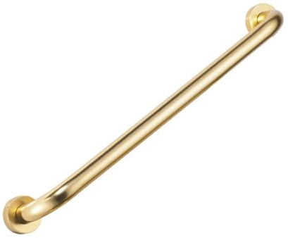 RongHuiDa Brass Bathroom Grab Bar for Elderly,Stylish Brushed Handler Accessories for Shower Toilet Bathtub,Balance Hand Rail for Wall,Handicap Disability Assist Device(Size:50cm,Color:Gold)