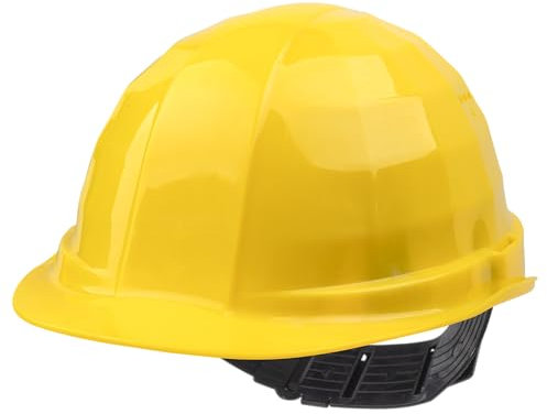 wolfcraft Schutzhelm gelb I 4966000 I Industrieschutzhelm zum Schutz vor mechanischer Gefährdung - geprüfte Qualität „Made in Germany“