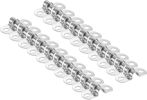 Sourcing map Lot de 20 colliers de serrage de 5 mm pour conduit, collier de tuyau en U en acier inoxydable, collier de tuyau rigide en forme de U, support en U avec deux trous pour le fixage de tuyaux