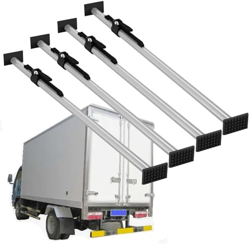 Verstellbare Anti-Rutsch-Stange, 2er-, 3er-, 4er-Pack, strapazierfähige, verstellbare Lastsicherungsstange, Ladeflächenstützstange für Lieferwagen/Anhänger/Pickups/große Trucks, Ladungsstabi