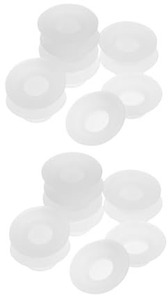UKCOCO 20stücke Teiliges Silikon Auslaufsichere Gummidichtungen Für Bügelflaschen Langlebige Dichtung Für Bier Haushaltsflaschen Einfache Montage Weiß