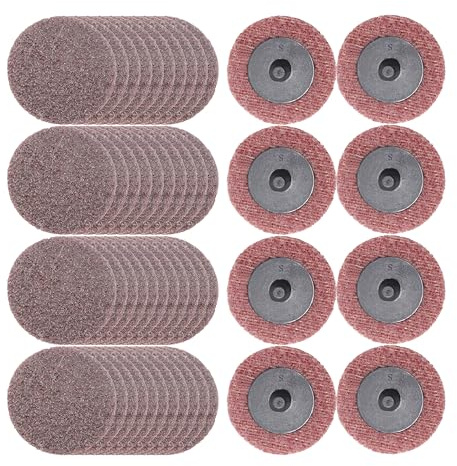 Merryland 50 Pcs Disques Abrasifs à Changement Rapide 50 mm Moyen | 50mm Meuleuse À Rectifier, Disque de Conditionnement de Surface Rondelles En Non-Tissé Peinture Rouille Métal Acier DGTAA50C2