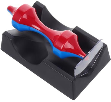 KONTONTY Innovativer Magnetischer Kreisel Schwebendes Gyroskop aus Kunststoff Rot Blau für Schreibtisch Party Spielzeug Physik Lernen