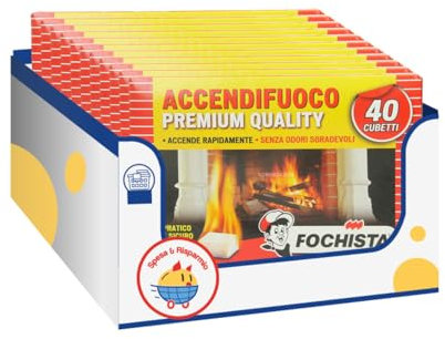 Accendifuoco per camini, stufe e barbecue – Variazioni 4/8/12 Pezzi (12)