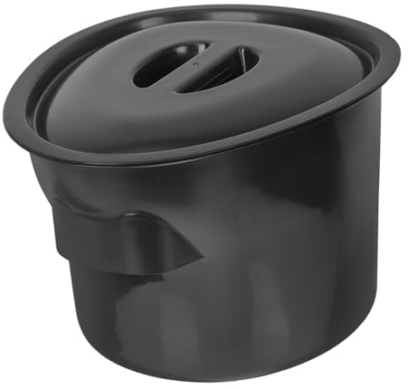 VERDANVERSE Plastik Bettpfanne mit Deckel für Senioren Schwangere Geruchsdicht Leicht zu Reinigen Kompakt und Tragbar Urintopf für Zuhause Reise