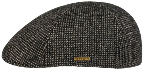 Stetson Texas Edenton Schirmmütze meliert einfarbig Made in EU Herren Herbst Winter