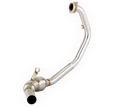 Motorbike Exhaust End Silencers Pipe Motorcycle Exhaust Muffler Catalyst Delete And Link Pipe For 390 For Adventure 2020 2021 Exhaust With Muffler(Full Pre DeCat Pipe)
