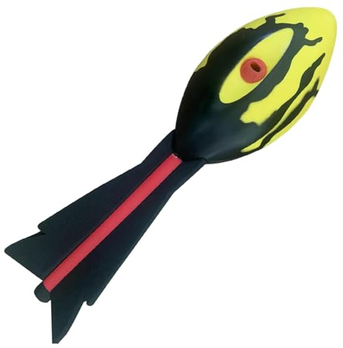 Vistnale Wurfspielzeug Aerodynamisches Raketenball-Wurfspielzeug aus PU-Schaum für Langstreckenwürfe Outdoor-Spielzeug für Kinder Sport Stil 2|Schaumstoffblaster