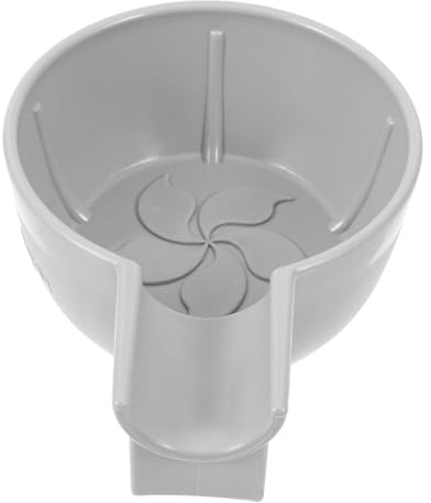 DONFAMDS Cuenco de Espuma de Afeitar para Hombres, Taza de Afeitado de Plástico Gris, Tamaño Compacto, Base Antideslizante, Resistente al Desgaste, Adecuado para Viaje y Uso Diario