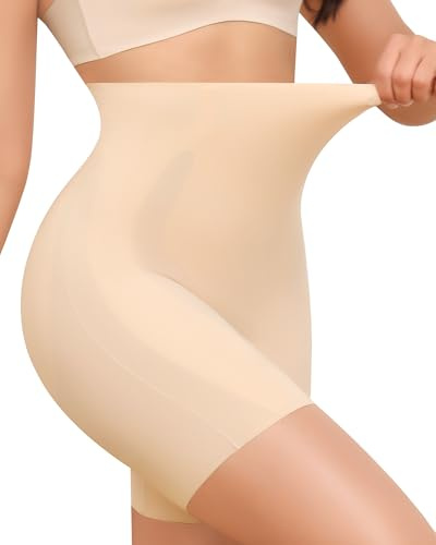 Levao Culotte Gainante Femme Ventre Plat Taille Haute Push Up Shorty | Boxer Short Anti Frottement Cuisse Shapewear, sans Couture, Respirable Short, Gainant Gaine Amincissante, Sculptante Panty
