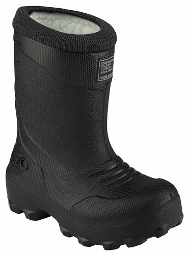 Viking Fr​o​s​t​ Fi​g​h​t​e​r​, Botas de Nieve, Unisex niños, Black/Grey , 27 EU