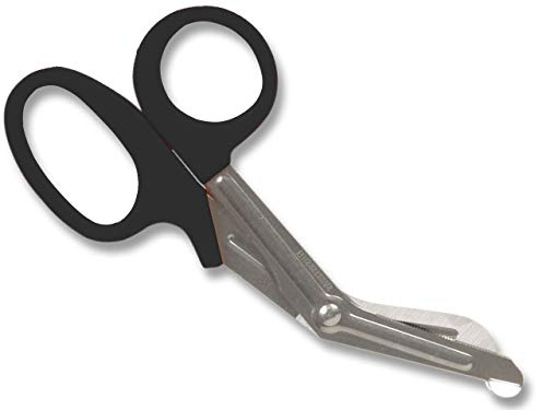 GiMa 20580 Ciseaux pour bandages Utility, 19 cm, Lot de 10, noir