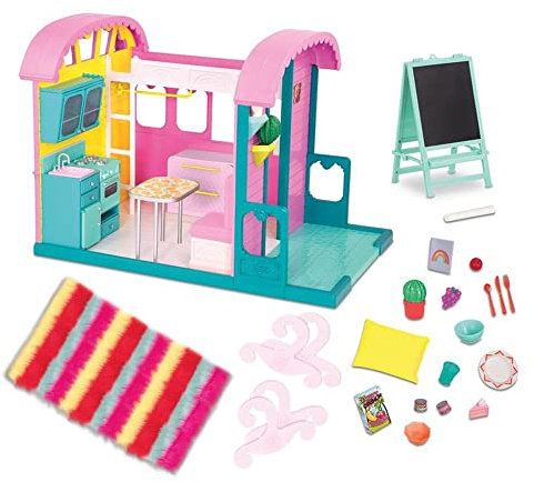 Glitter Girls - GG Zuhause - Puppenhaus & Möbel Spielset - Küche, Terrasse, & Bett-Set - 36 cm Puppen-Zubehör - 3 Jahre +