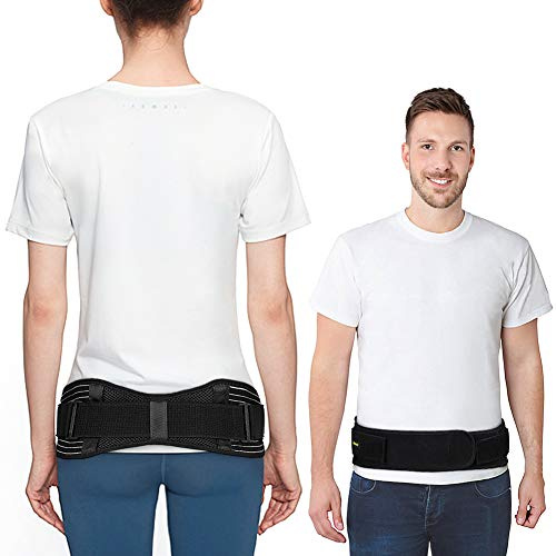 Cintura di Supporto Sacroiliaca, Cintura SI dell'articolazione Sacroiliaca con Cinghie Elastiche, Cintura Sacroiliaca per Nervo Sciatico, Bacino, Fianchi, Inguine, Sollievo dal Dolore (L/XL)
