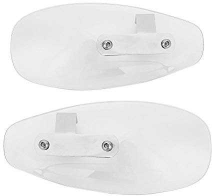 Qiilu Universal Handschutz Acryl + Aluminiumlegierung Windabweiser Protector Fit für (Transparent)