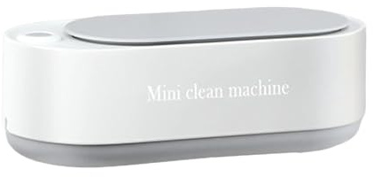 Ultraschallreiniger 45000Hz, Reiniger Ultraschallgerät Ultraschallreinigungsgerät Ultrasonic Cleaner 350ml für Brillen Uhren Schmuck Ringe Halsketten Make-up-Pinsel (Weiß)