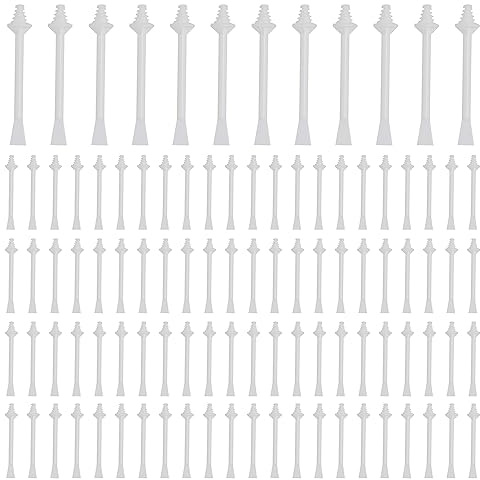 MIVAIUN 100 Stück Nasenwachs Stäbchen, Nasenhaar Wachs Applikatoren, Dual-Verwendung Nasenwachs Sticks, Wax Stick, Kunststoff Nasenwachs Stäbchen Applikatoren, für Reinigen von Nasenlöchern