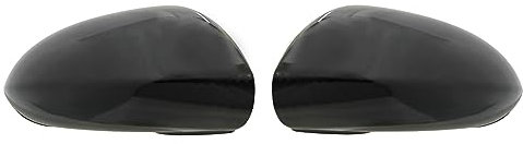 KYYET Tapa de espejo retrovisor para puerta lateral compatible con Corsa D 2006-2014 y Corsa E 2014-2019 (negro brillante)
