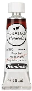 Schmincke - Horadam Naturals, Krapplack, 15 ml, 26360006, feinste vegane Wasserfarbe, natürliche Pigmente, Verbindung Aquarell & Gouache, Tube