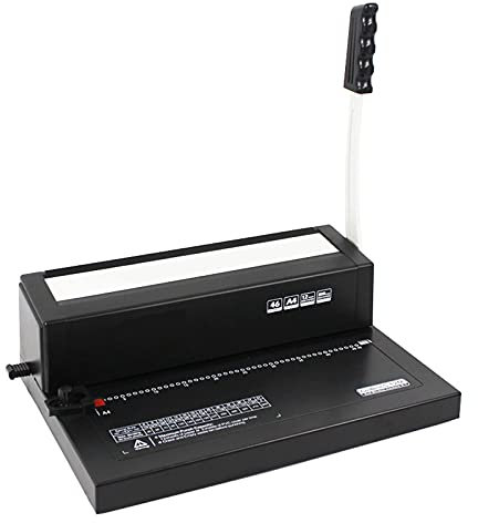 Bürozubehör, manueller Ordner mit 46 Löchern, 500 Blatt Bindekapazität A4, 12 Blatt Stanzkapazität, Bindemaschine, perfekt für tägliche Bürodokumente, Schwarz