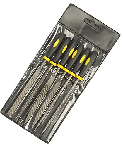Handwerkzeug-Sets, 6-teiliges Mini-Handfeilen-Set, Holzraspel mit Griffen, Metallfeilen-Set for Holz, Kunststoff, Modellbau, Schmuck, Heimwerken