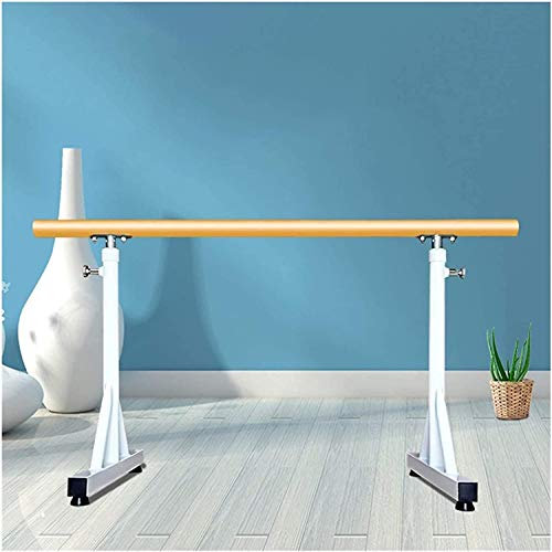 An der Wand montierte Ballettstange, 100/150 cm, Holz-Ballettstange für Kinder, verstellbare Stange für Dehnung, Balance, Tanz (Größe: 100 cm, Farbe: A)