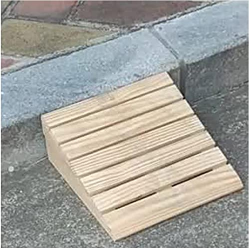 Cordolo Soglia in Legno per Porte Ingresso Gradini Scale, Altezza 7-15 cm, Accesso per Carrozzine Motociclette Auto