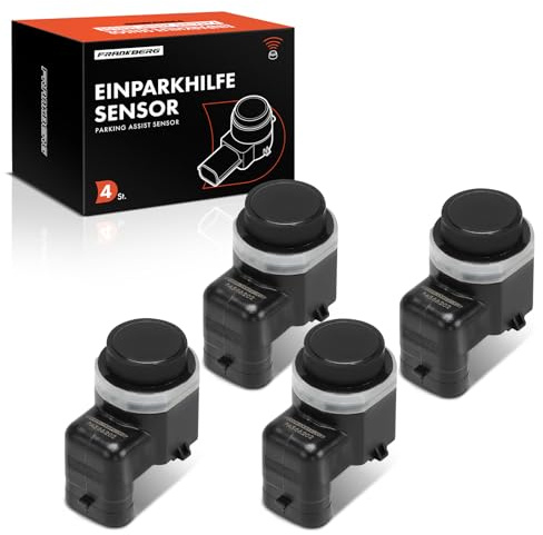 Frankberg 4x Parksensor 3-Polig Vorderachse Hinterachse 66202180495 | Kompatibel mit 6er Cabriolet E64, 6er E63, X3 E83, X6 E71 E72, X5 E70, 5er E60, 5er Touring E61